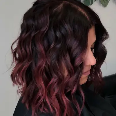 Mahogany Hair Color Ombre Bob