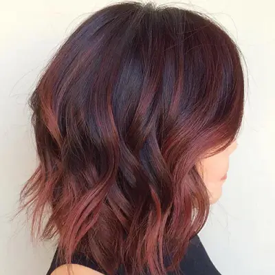 Mahogany Hair Color Layered