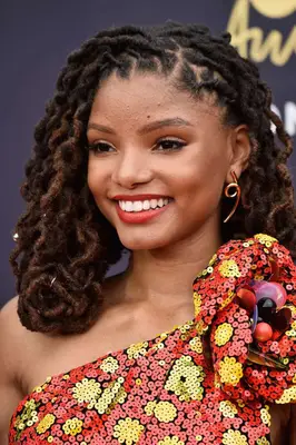 Singer Chloe Bailey of Chloe X Halle with medium-length locs