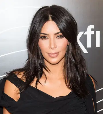 Kim Kardashian with long, sexy layers