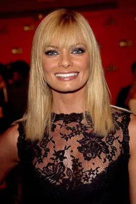 Jaime Pressly with face framing bangs