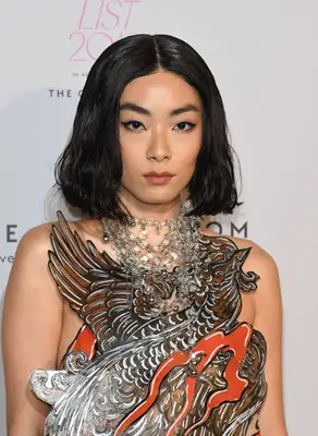 Rina Sawayama with wet textured bob