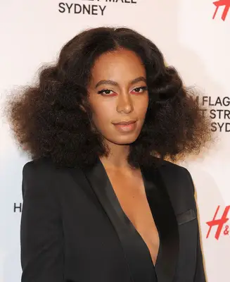 Solange Knowles with voluminous curls