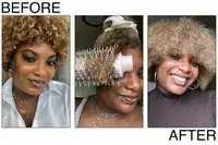 Person styling hair with Dyson Airwrap Multi-Styler Complete Long