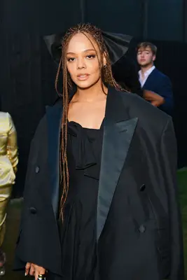 Tessa Thompson with super long braids