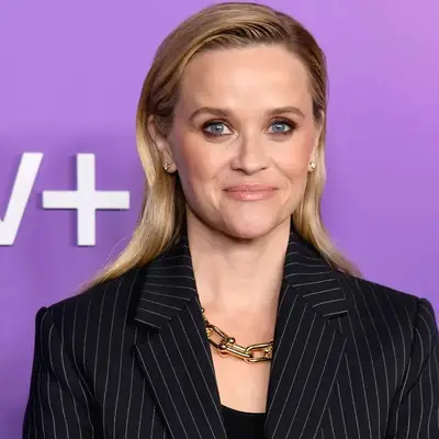 Reese Witherspoon with slicked-back hair