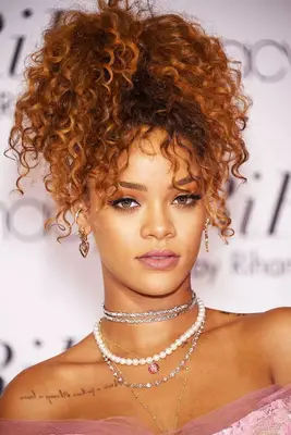 Rihanna with pineapple hair