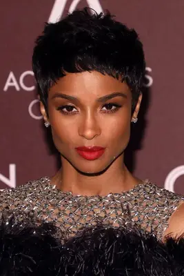 Ciara with a pixie cut 