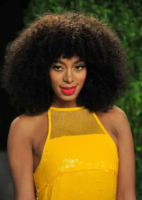 Solange Knowles with cropped natural hair