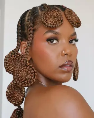 a basket and spiral braid hairstyle