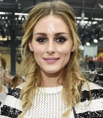 Olivia Palermo with braided hair.