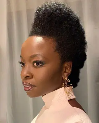 Danai Gurira Textured fauxhawk