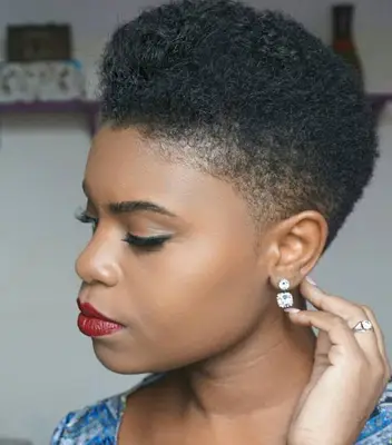 Subtle, tapered natural faux hawk