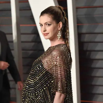 Anne Hathaway in 2016 with a beachy braid.