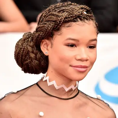 Chignon Braided Halo Storm Reid