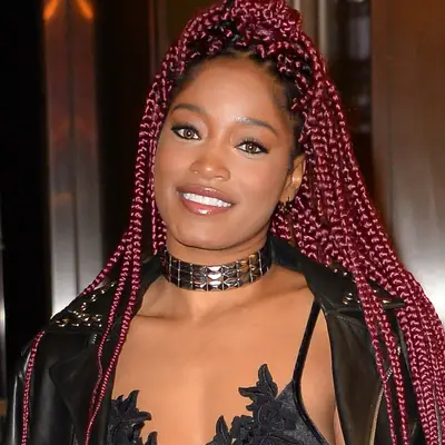 Keke Palmer wears a set of red goddess braids