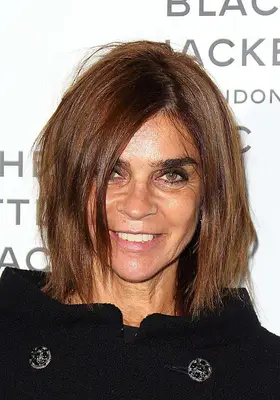 Carine Roitfeld with a piecey shaggy lob