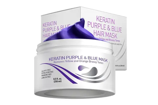  Vitamins Keratin Purple Hair Mask - Violet Blue Protein Deep