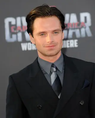 Sebastian Stan with a grown out gentleman