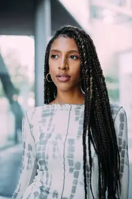 Young Black woman with braids