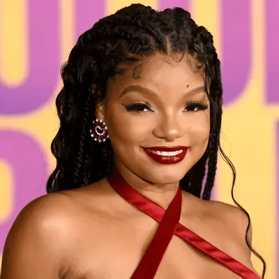 Halle Bailey at the premiere of 