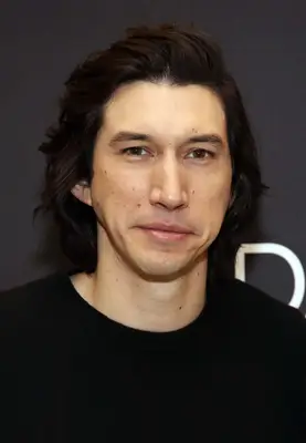 Adam Driver with long hair