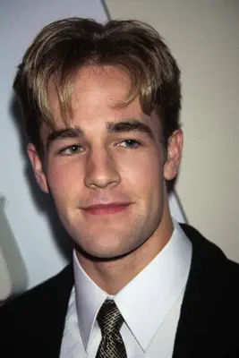 JAMES VAN DER BEEK with curtain bangs 