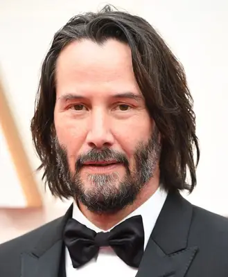 Keanu Reeves with long hair 