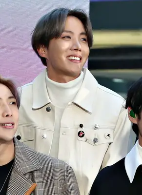 J-HOPE of BTS with curtain bangs 