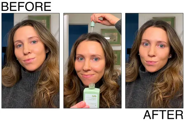 A person testing Salwa Petersen Oil of Chébé Fortifying Hair Oil, a person testing Cécred Nourishing Hair Oil, and a person testing Divi Scalp Serum Oil