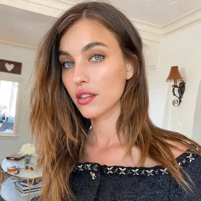 Rainey Qualley with candied ginger balayage.