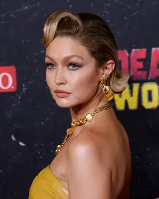 Gigi Hadid at the Deadpool premiere.