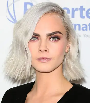 Cara Delevingne Side Part - Hairstyle for Thin Hair