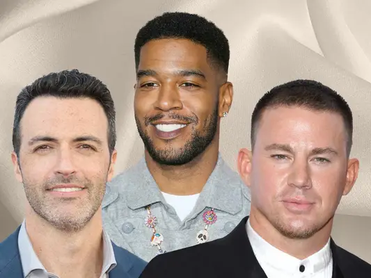 Collage of Celebrity Men with Crew Cut Hairstyles