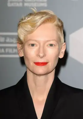 Tilda Swinton pixie with side-swept wavy bang