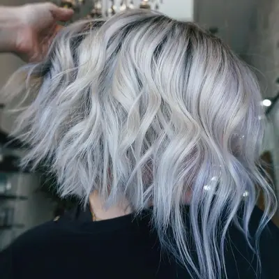 Purple Balayage Silvery