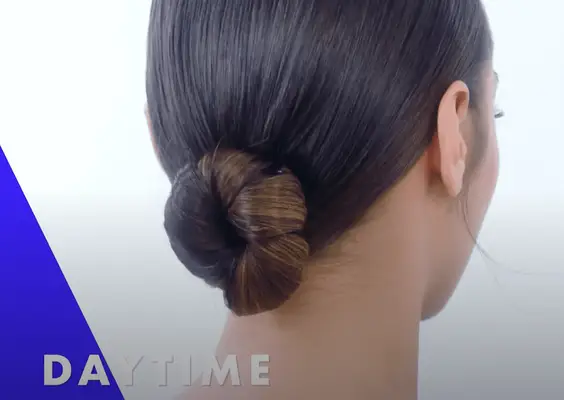 low bun hairstyle