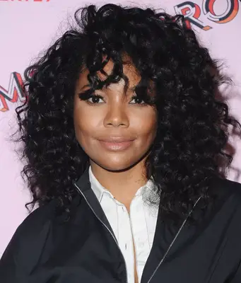 Gabrielle Union curly shag and bangs