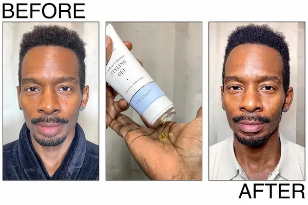 Hair Gels for Men showing the texture on a person hand