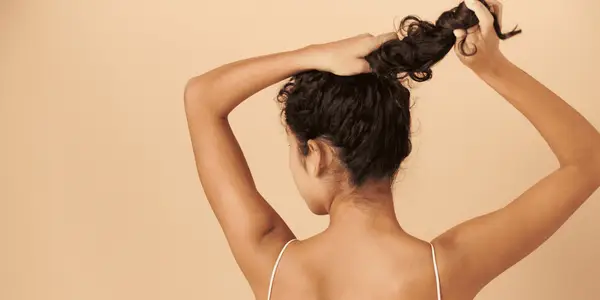 The back of a woman