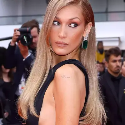 Bella Hadid with blonde hair