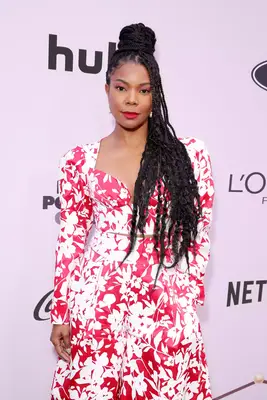 Gabrielle Union wearing goddess braids in an updo