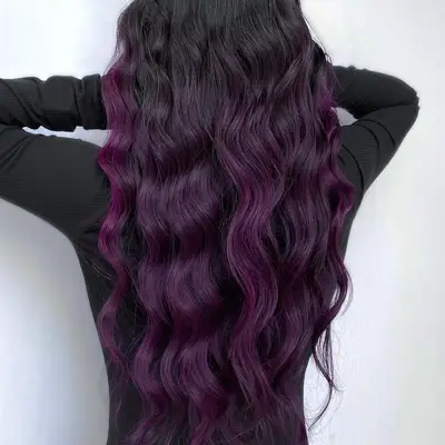 Plum Hair Color Shiny Gloss