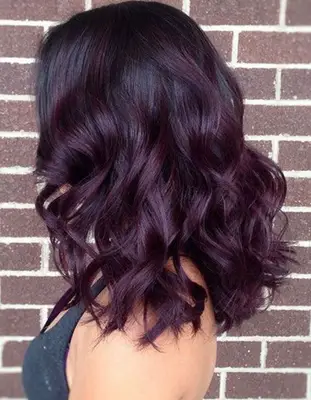 dark purple ombre hair