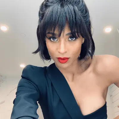 Ciara with bangs