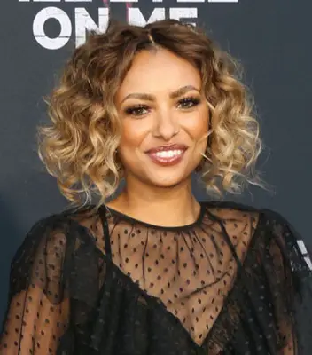 Kat Graham curly lob