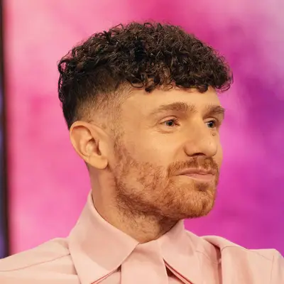 Chris Perfetti with curly fade