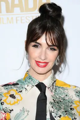 Paz Vega topknot with bangs