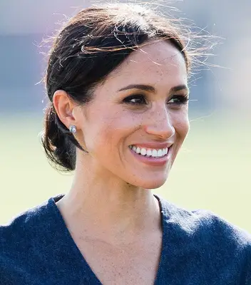 Meghan Markle hair: Meghan Markle with Low Slung Bun