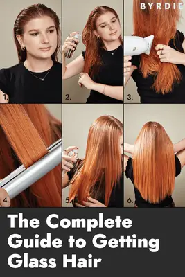 Close up of glass hair from the back